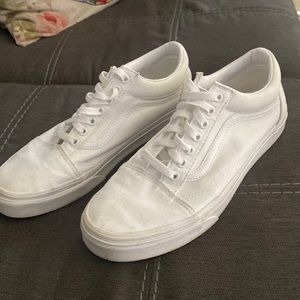White Vans - mens size 8.5, Womens size 10.